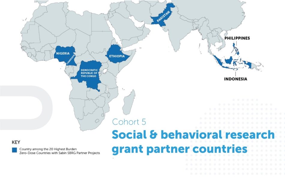 Map highlighting Nigeria, Cameroon, DRC, Ethiopia, Pakistan, Philippines, and Indonesia